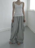 Utility Check Cargo Balloon Pants