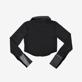 Esser leather color matching shirt