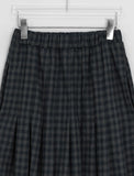 Gatell Peach Fuzz Banding Check Long Skirt