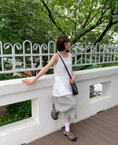 Pept Patch Banding Cargo Bermuda Pants