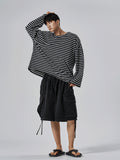 Shallow Stripe Over Long Sleeve Tee