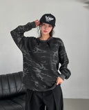 Tiff Damage Camo Waffle Sweatshirt