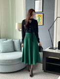 Roku Flared Knit Long Skirt