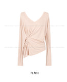 Beats Two-Button Deep V-Neck Long Sleeve