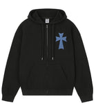 DOT CROSS Embroidered Hood Zip-Up
