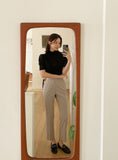 Easy Fit Banding Straight Slacks Pants