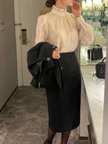 Days Frill Shirring Blouse