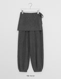 Anka Layered Wrap Skirt Pants