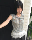 Tutu tiered lace micro mini skirt