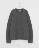 [Unisex] Menfer Wool Button Round Knit