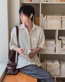Marilyn Mesh Knit Short Sleeve Shirt