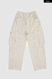 Curve panel cargo cotton wide pants