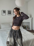 Stopper Washing Wide Cargo Denim Pants