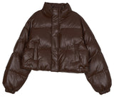 Teni leather padded jacket