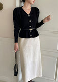 Sophia Flare Pearl Knit Cardigan
