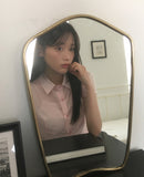 Trang Stripe See-through Short Sleeve Shirt