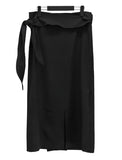 Temp knot long skirt