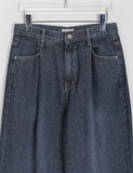 Menbo Pintuck Denim Wide Pants