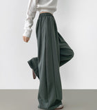 Side Cut Long Balloon Wide Banding Pants