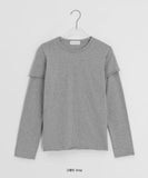 Clintel Layered Over Long-Sleeved T-Shirt