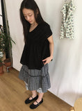 Loerin Shirred Cap Sleeve Blouse