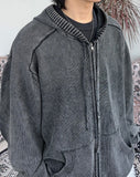 Pesed Pigment Knit Hood Zip-Up