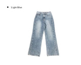 Posin Side Cut Vintage Washing Denim Pants