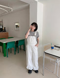 Curimi Dot Cotton Suspender Pants