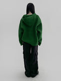 let over hooded knit