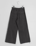 Dason Button Parachute Banding String Pants