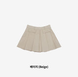 Nero pocket pleats skirt
