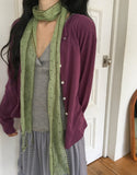 Kiho Round Boucle Summer Cardigan