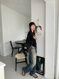 Felint Washing Incision Balloon Denim Pants