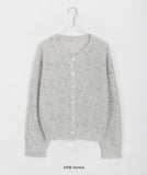 Cowzen Mix Color Round Knit Cardigan