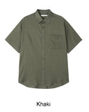 Rica Stripe Half Shirt