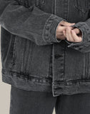Oversize denim jacket Gray