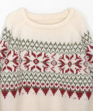 Clan Wool Nordic Snowflake Round Knit