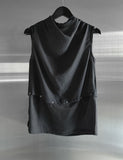 Lesia Cutout Cowl Neck Blouse