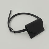 Matte Leather Mini Pocket Belt Bag