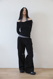 Halter layered T-shirt
