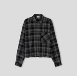 Cony Linen Crop Check Shirt