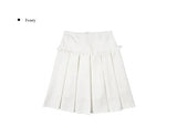 Herin Frill Pleated Midi Skirt