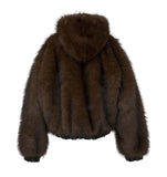 young and rich fur hoodie jacket