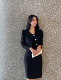 Leviel Puff Tweed Jacket