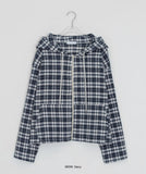 Harmanne Check Over Hood Zip-Up Jumper