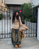 Lutz Vintage Washing Denim Wide Pants