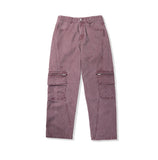 Pigment Washing Denim Cut Out Pants