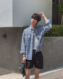 Caden Tartan Check Long Sleeve Shirt