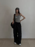 Berry Parachute Track Banding Pants
