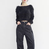 Mooh Fur Cropped Knitwear